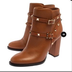 Valentino studded block heeled Booties